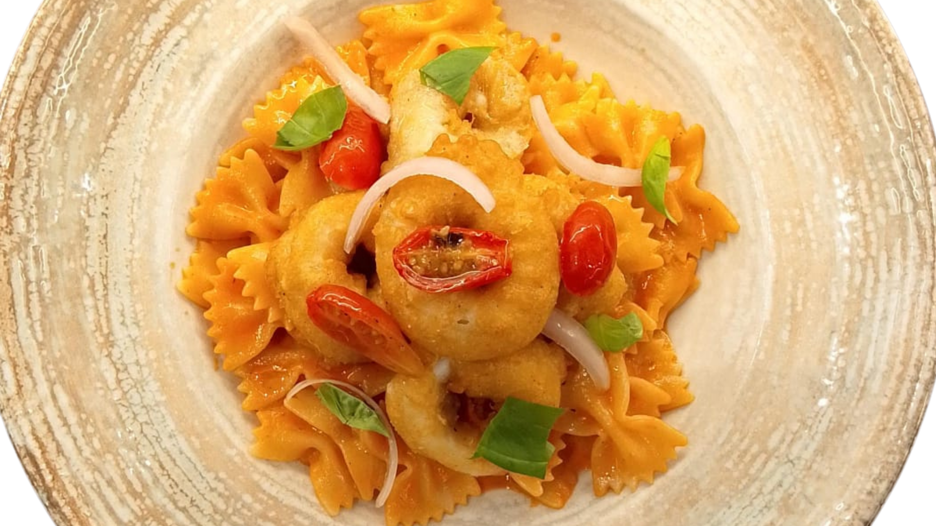 Squid Farfalle In Rosa Sauce